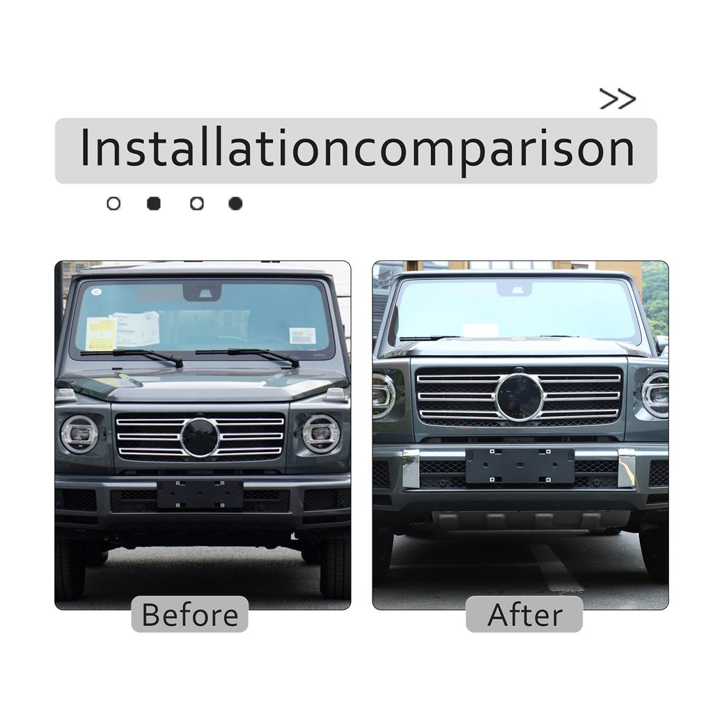 Chrom ABS Frontstoßstangenverkleidung Für -21 Mercedes Benz G-Klasse W463 G500 G55 G63