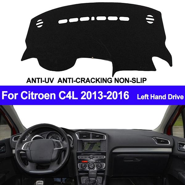 

Чехол на приборную панель автомобиля, коврик для защиты от солнца для Citroen C4L 2013 2014 2015 2016 Right Hand Drive чёрный