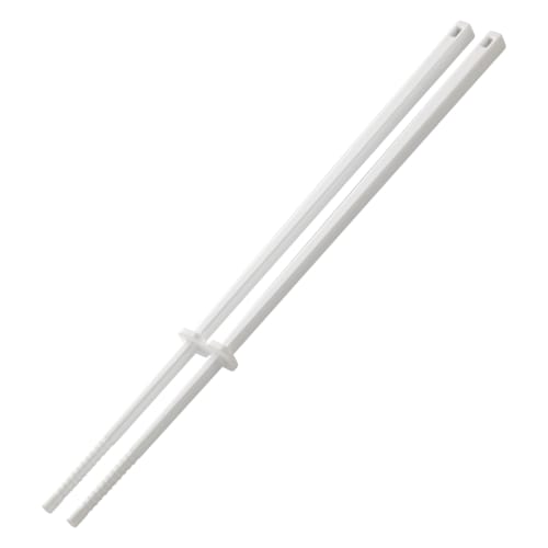 Yamazaki Tower Silicone Chopsticks, White, Approx. W0.8 X D0.8 X H30cm, with Chopstick Keeper, Heat-Resistant, Product Number 4274