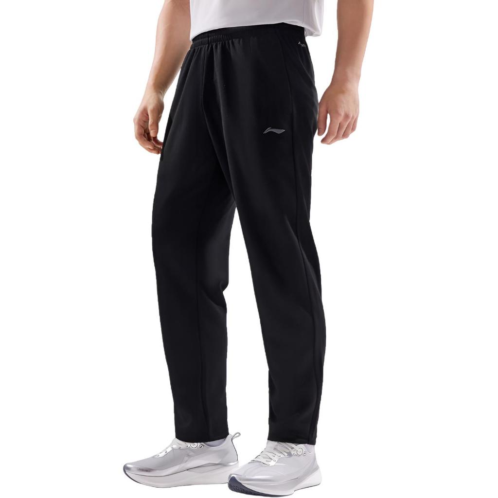 Li Ning Fitness Series Simple Casual Versatile Quick-Dry Straight-Leg Mid-Waist Comfortable Knitted Sports Pants Men pants AKLV813-2