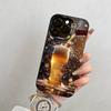 beer  Phone Case For iPhone 17,16,15,14,13,12,11 Plus,Pro Max,XS,Colored Silver Plated Inside Cover