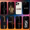 Day Trader Trading RISK RICH Phone Case For iPhone 16,15,14,13,12,11,Pro,XS,Max,XR,Plus,E,Mini Soft Black Cover