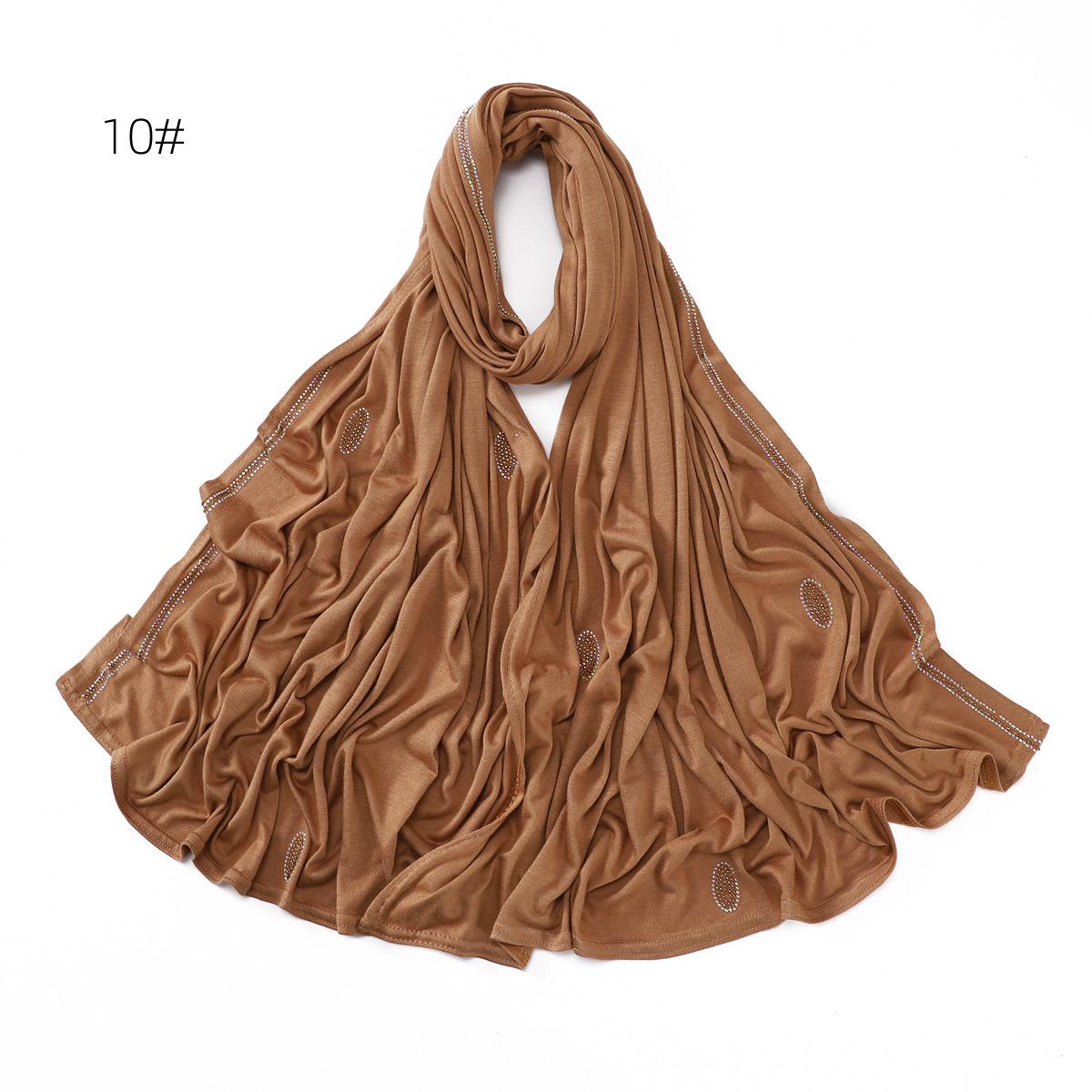 

Шарф из мерсеризованного хлопка с мерцающим бриллиантом: Эластичная, дышащая шаль для ближневосточного стиля
