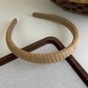 Bohemian Straw Wide-Brimmed Headband for Women - Vacation Style Hair Accessory