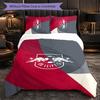 RB Leipzig Football 3 Piece Bedding Set Soft Duvet Cover Set with Pillowcases Printed Bedroom Decor Set for Home
