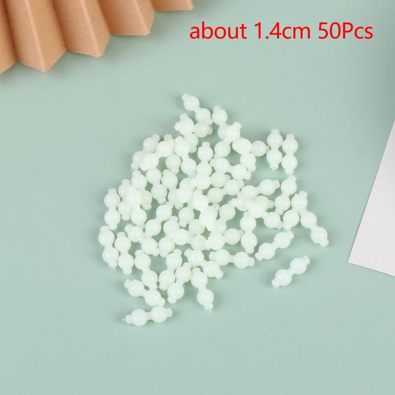 50Pcs Luminous Gourd Bead Fishing Swivel Connector Anti Tangle Tackle Accessories For Saltwater Freshwater Angling Supplies