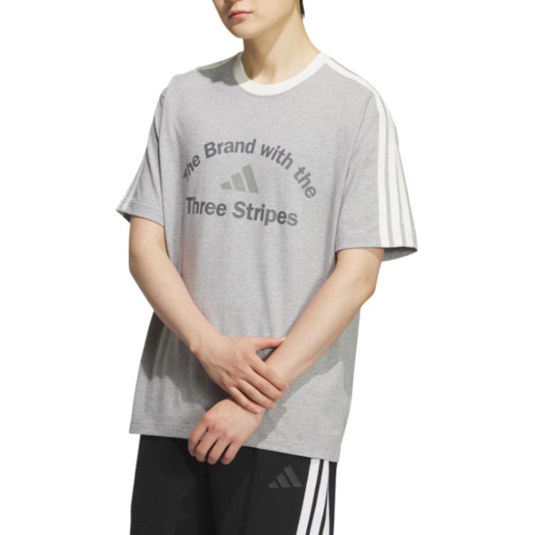 adidas Ss25 Loose Fit T-Shirt Round Neck Sports Loose Short Sleeve T-Shirt Men Tops KF2479