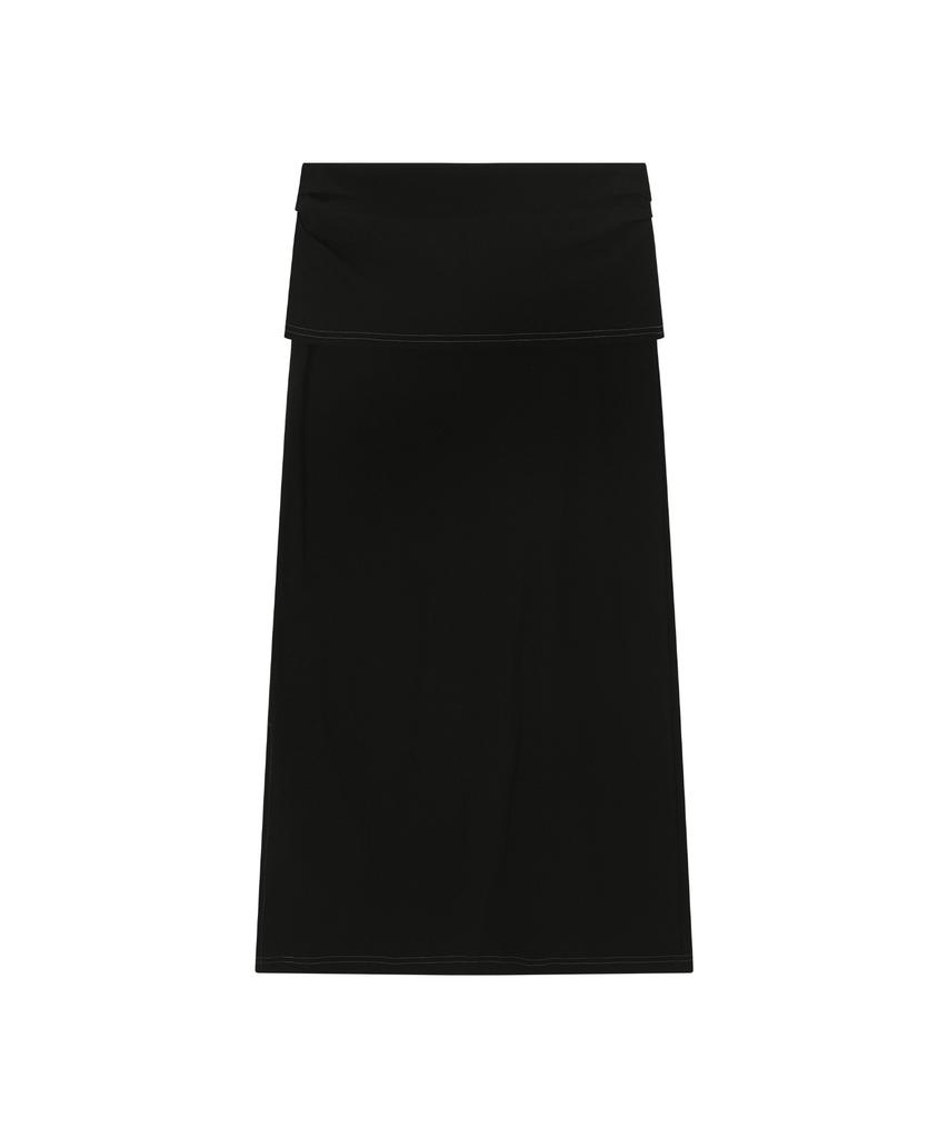 Aejeuon Dewy Long Skirt / Black