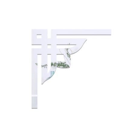 4Pcs 3D Silver Mirror Wall Stickers Furniture Stick Wall Paper Home Decor Cabinet Living Room Background Decorative Home Decor