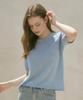OCCUR Hanji Cooling Round Short Sleeve Knit, Blue