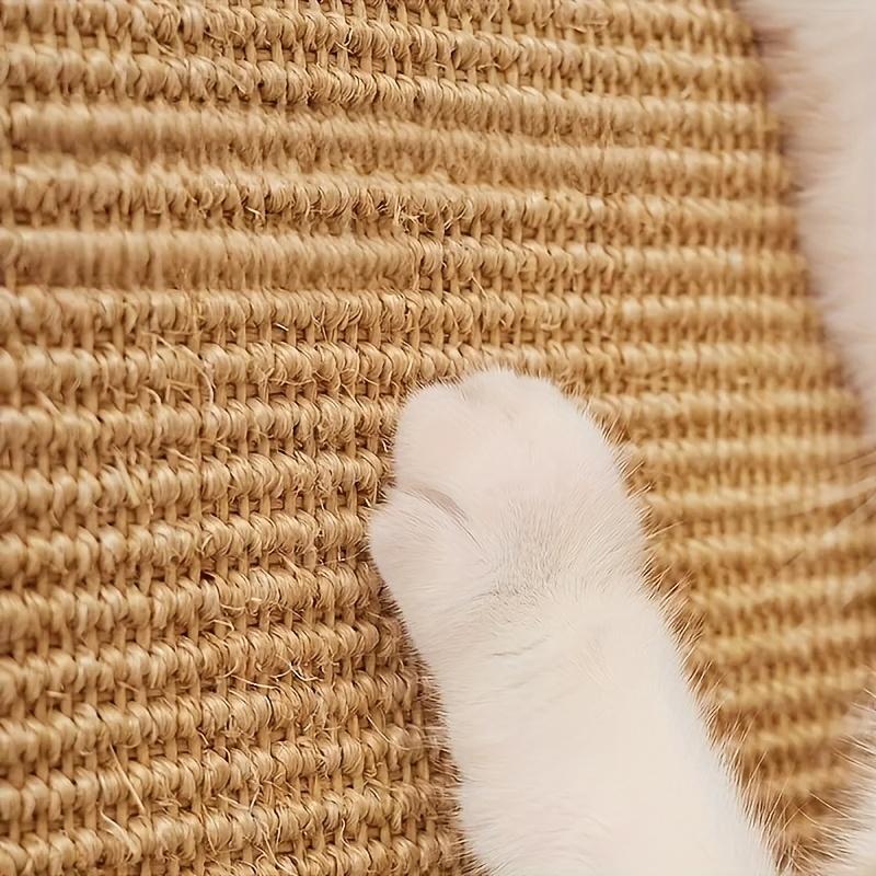 Sisal Cat Scratcher Wall Protector Pad with Adhesive Backing Durable and Wear-Resistant Cat Claw Board