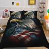 3D Eagle Printing Duvet Covers Children Teens Home Bedclothes Single Twin Bedroom Decor Polyester Bedspreads