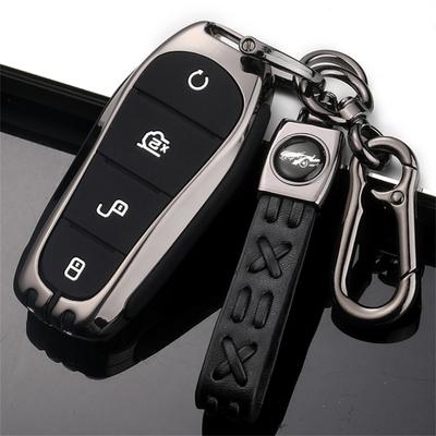 Housse de clé de voiture, étui de clé à distance intelligente pour BYD Tang DM 2018, sac à clés, accessoires automobiles, porte-clés, housses de clé
