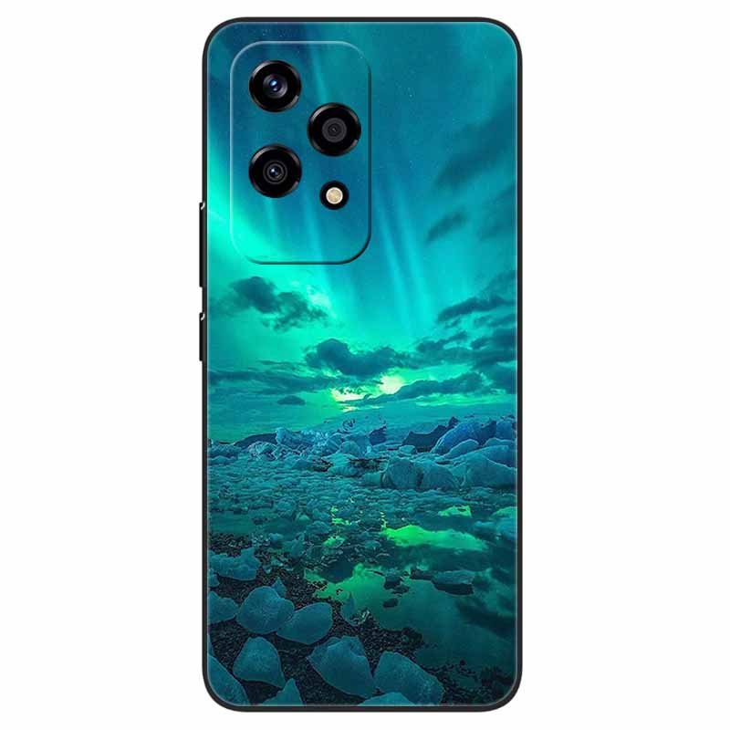 For Honor 200 Lite Case Animlas Painted Cool Silicon Black Soft Bumper for Honor 200Lite Phone Cases Wolf Cartoon TPU Shells Bag