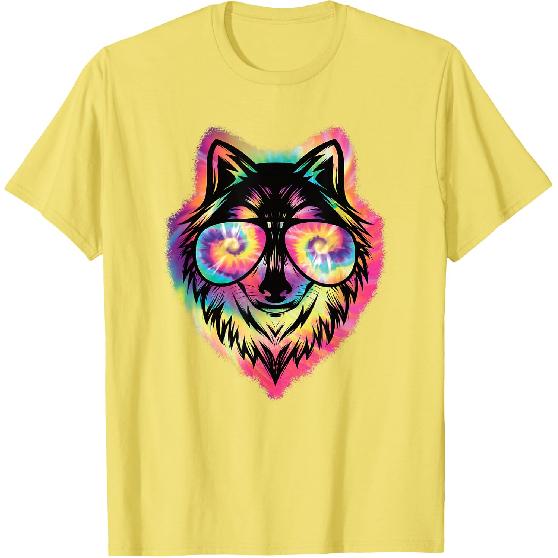 Cool Wolf Funny Wolf Lover Wildlife Men Boys Kids T-Shirt