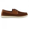 Dune London Mens Textured Leather Flat Boat Shoes