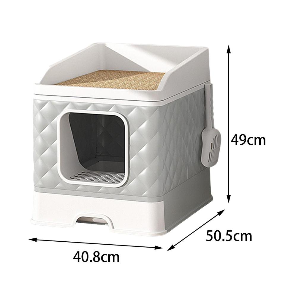 Cat Foldable Large Capacity Toilet for Small and Cats