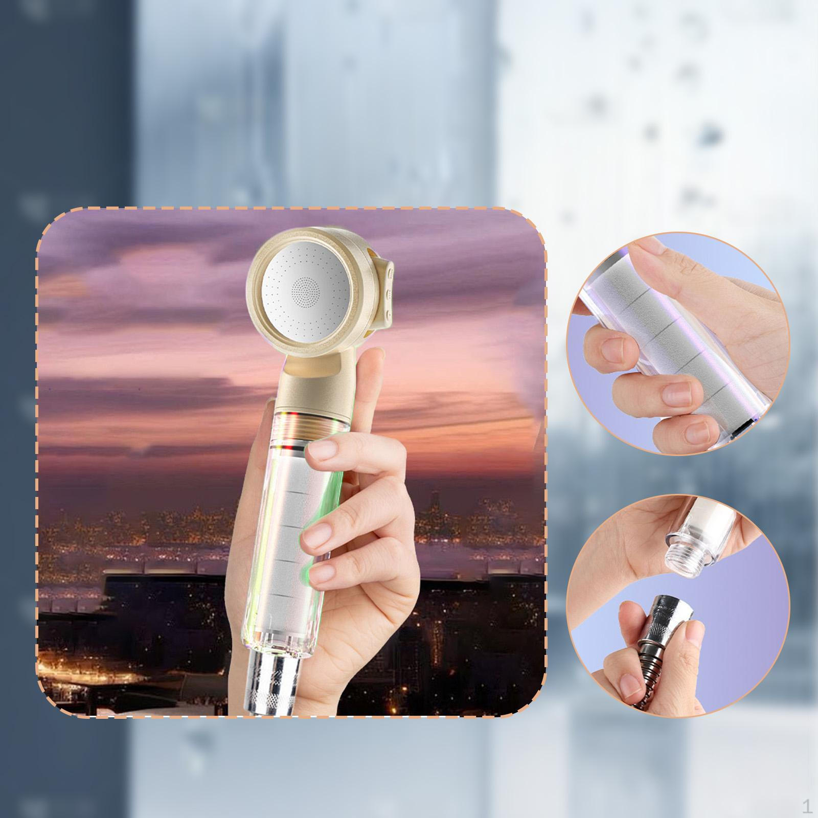 

Душевая лейка для ванной комнаты Часть 3 Режимы потока воды Путешествия Отели Герметичность Универсальный Остаточный Удаления розовый