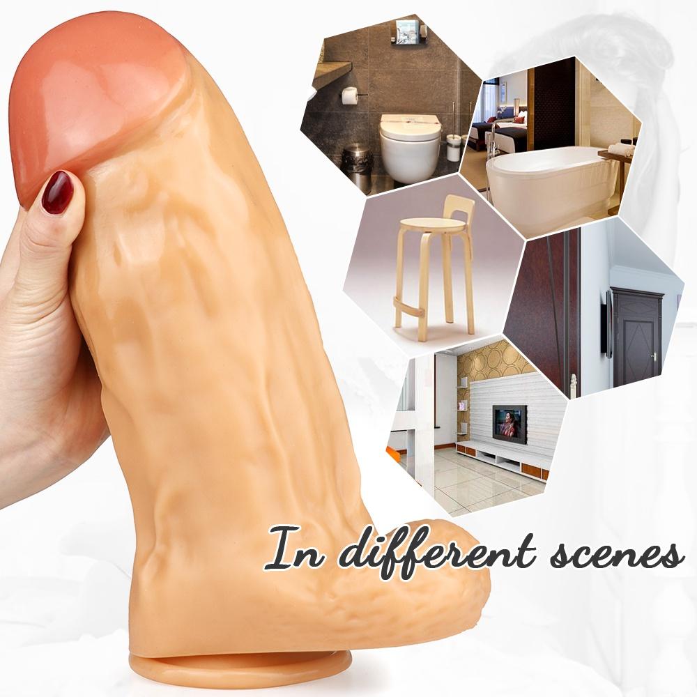 MoDi Dildos Huge Soft Penis with Suction Cup Thick Phallus Erotic Dick Sex Toys for Women Masturbation