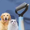 Spazzola per cani Pettine per depilazione su due lati e strumento per depilazione utilizzato per rimuovere stuoie e grovigli La migliore spazzola per toelettatura di animali domestici
