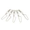 25PCS Stainless Steel Ball Bearing Swivels Rotatable Fishing Swivels  Saltwater Fishing