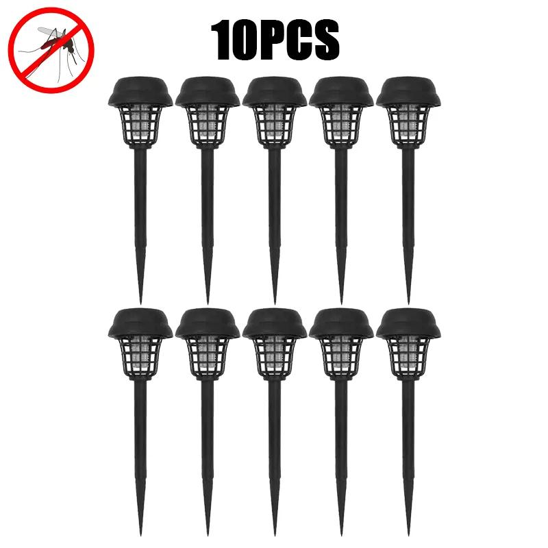 Solar Mosquito Killer Lamp Home Garden Waterproof Mosquito Repeller Outdoor Camping Electric Mosquito Artifact Lighting Lamps