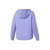 Li Ning Fitness Series Solid Color Loose Pullover Hoodie Unisex Hoodies Fluorescent Blue Purple AWDS036-6
