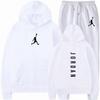 Mens Hoodie Tracksuit Set 2026 Fall Long Sleeve Sportswear Casual Outfit Gym Daily Wear