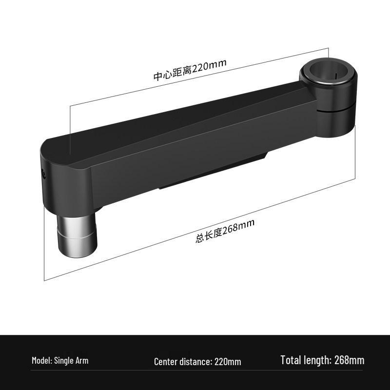 Industrial Wall-Mount Monitor Bracket: Extendable, Retractable, Universal Rotating Arm