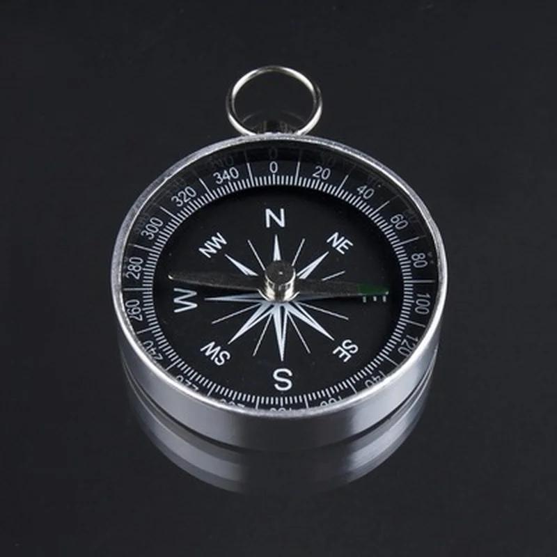 Lightweight Aluminum Lightweight Emergency Compass Outdoor Activity Survival Compass Tool G44-2 Navigation Wild Tool Black