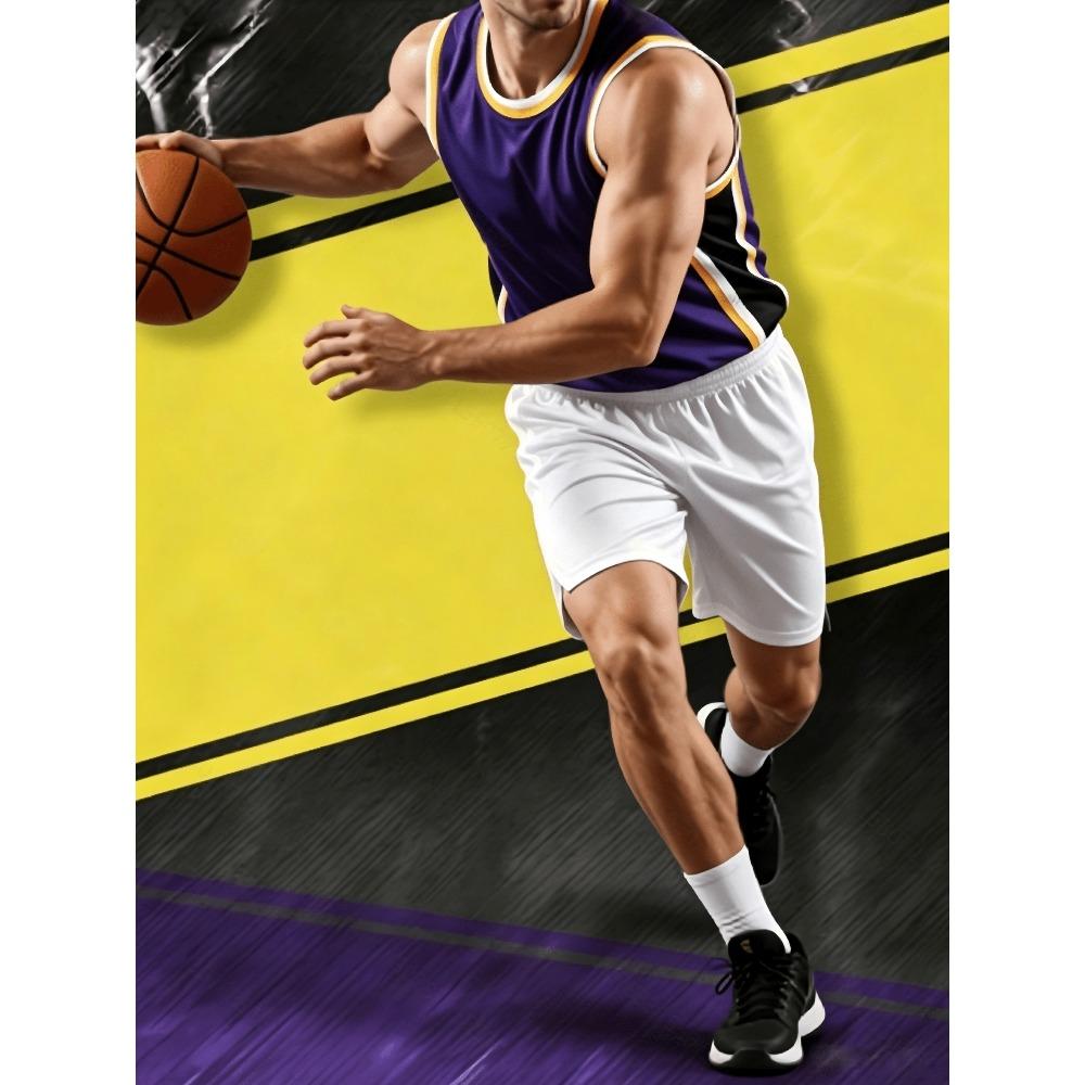 2026 New Purple Crew Neck Basketball Game Suit American Basketball Vest