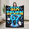 3D Cartoon 67-Style Flannel Blanket Home Bedroom Decorative Bedspread Sofa Cover Nap Blanket, Gift for Boys and Girls Teens