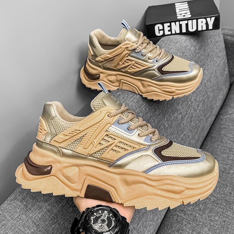New inner height increase 121 high-top board shoes platform casual sports dad shoes
