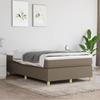 Bed Frame with Mattress - Maison Exclusive - 120x200 Cm - Taupe Fabric - 2-seater