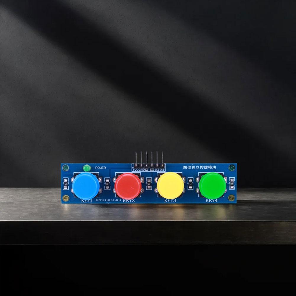 4 Independent Buttons Touch Button Module with Hat & LED Indicator High Level Output for Arduino Or Raspberry Pi