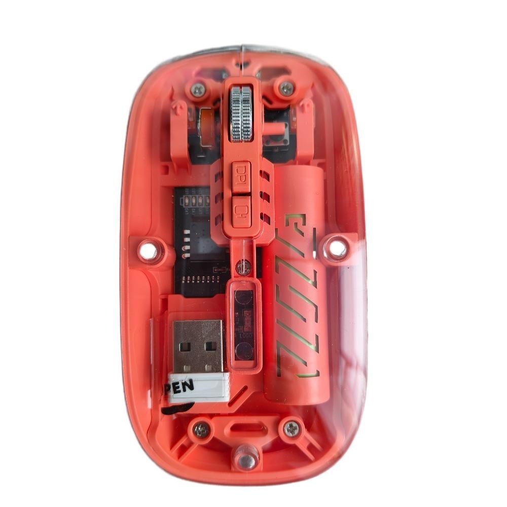 Transparent 2.4G Wireless Mouse Bluetooth Rechargeable Mouse Laptop Wireless Mouse PC