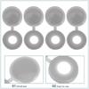100Pcs Decorative Screw Cover Caps Plastic Hinged Flip Top Screw Head Covers for Home Office Furniture Enhancement