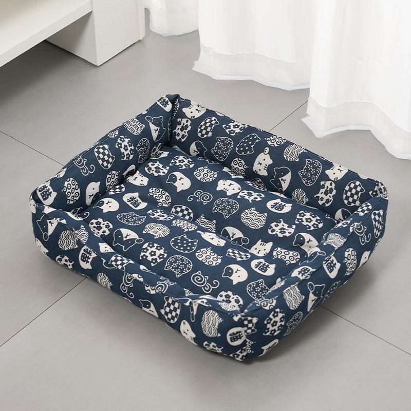 Pet Summer Mat Cute Dog Cooling Sofa Breathable Washable Four Seasons For Small Dog Bed Cushion Pet Cat Nest Mat Accessories