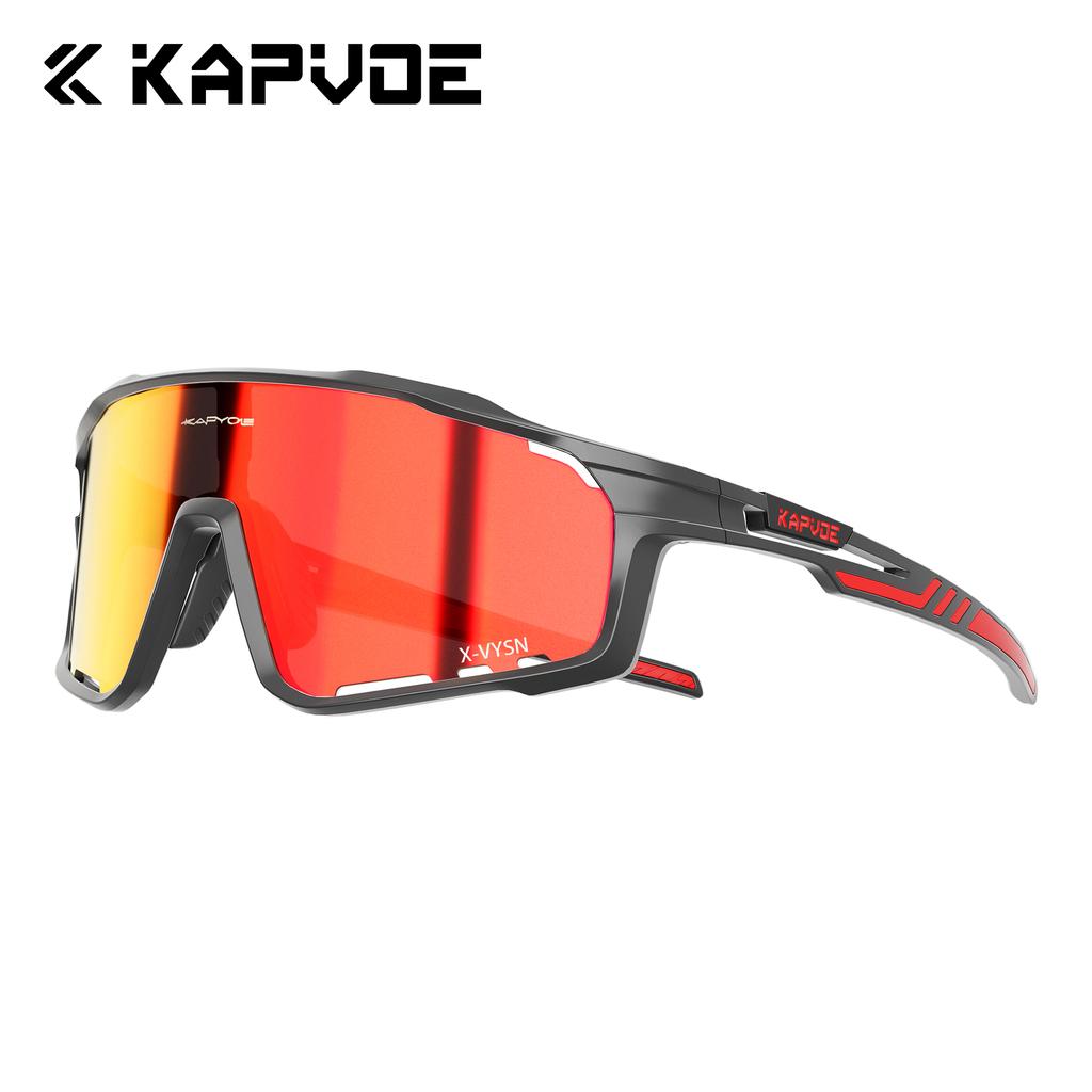 Kapvoe Fashion Hiking Eyewear Sunglasses for Men Cycling Glasses MTB Skating UV400 Fishing Goggles Man Woman Bike Bicycle
