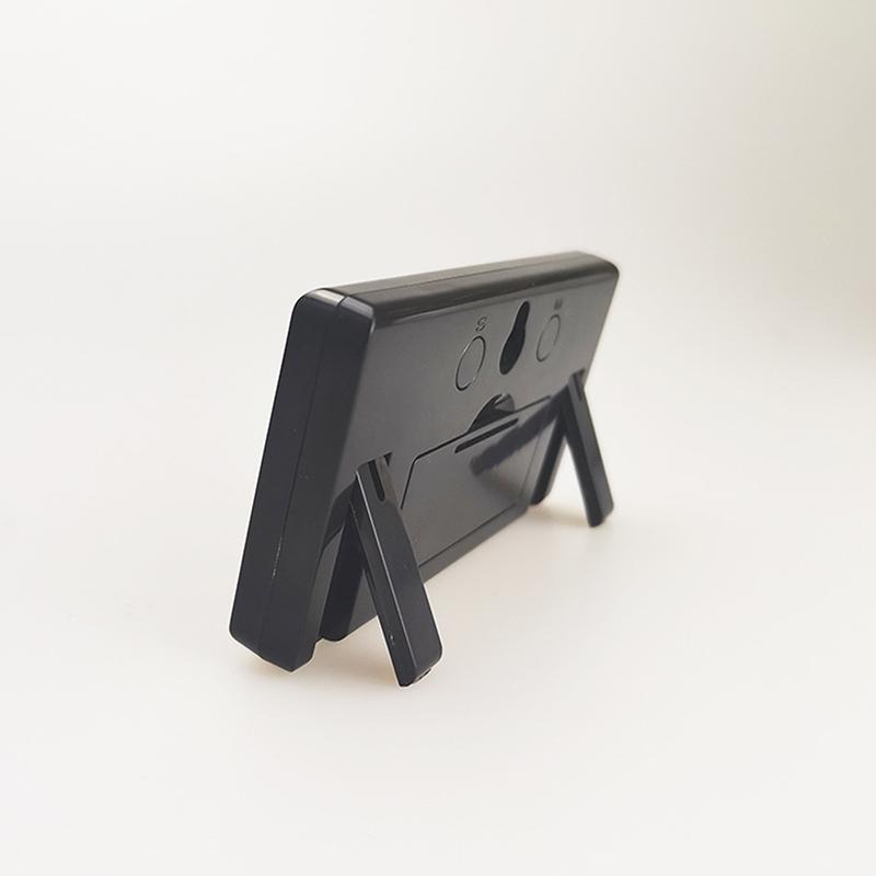 Mini Battery Powered Digital Desk Clock Time Date 12-Hour Display Table Clock Wall-Mounted Lcd Clock With Ag10 Battery