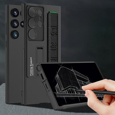 Samsung S23ultra Etui na telefon komórkowy z uchwytem Ultracienkie etui z opaską na nadgarstek Ochronne etui zapobiegające upadkom S23 Obudowa z drobnymi otworami