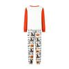 Family Matching Halloween Pajama Set Long Sleeve Top and Pants with Print for Adults and Kids