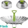 Multi-Function Meat Steaming Tray Folding Dish Steam Stainless Steel Food Steamer Basket Kitchen Tools Fruit Vegetable Cooker