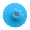 Cup Cover Lid Cover Heat-insulated Silicone 3Pcs Blue