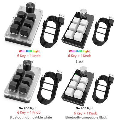 Macro Keyboard Mini Keyboard 9 Key + 2 Knob Custom Gaming Keyboard Programmable DIY Mechanical Keypad for PS Drawing Gaming