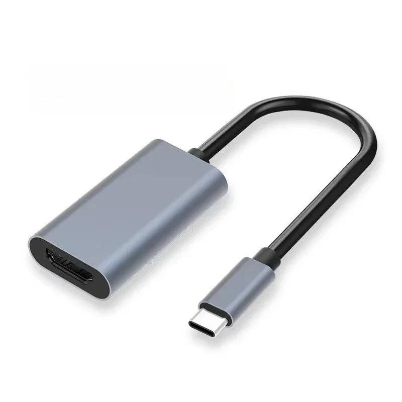 

USB3.1 Type C to HDMI 4K Adapter Male to Female Converter Cable for MacBook Laptop Tablet HDTV 20cm сірий