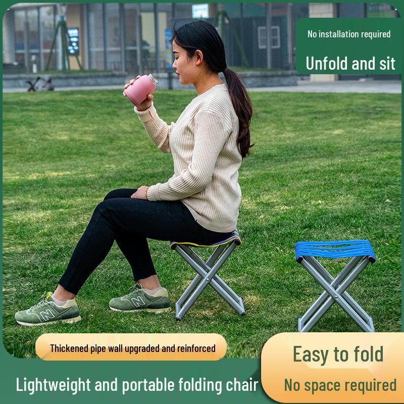 Portable Folding Backrest Chair for Camping, Fishing, Home, and Outdoor Use