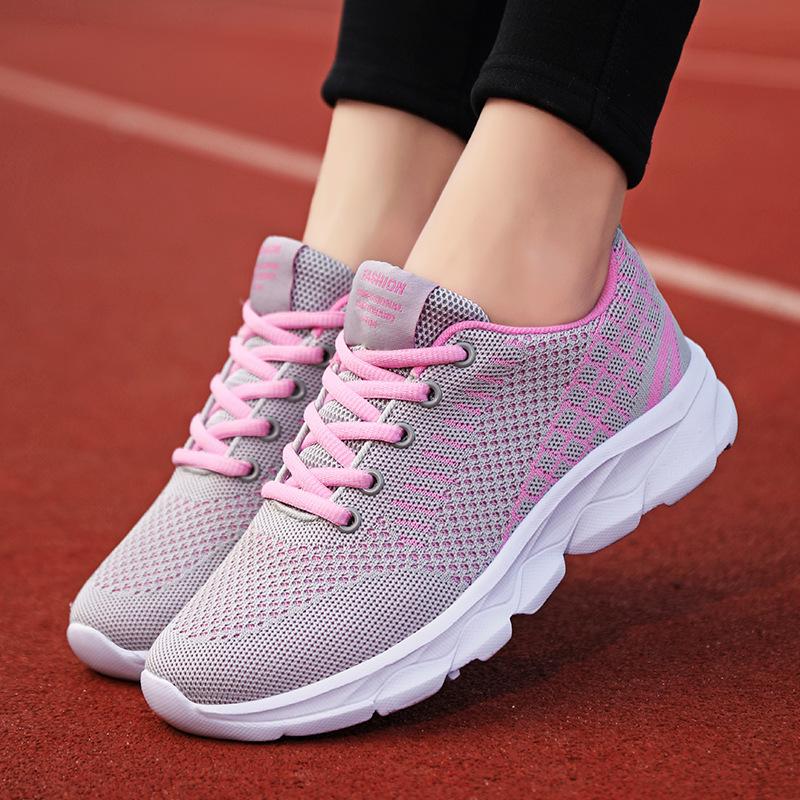 Fujian cold sticky women's shoes spring mesh shoes lightweight soft-soled sports shoes women's flat heel non-slip casual versatile running shoes