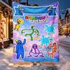 Game Rainbow Friends Pattern Blanket for Home Decoration, Bed, Sofa, Car Travel, Camping, Suitable for All Seasons, Birthday Christmas Gift