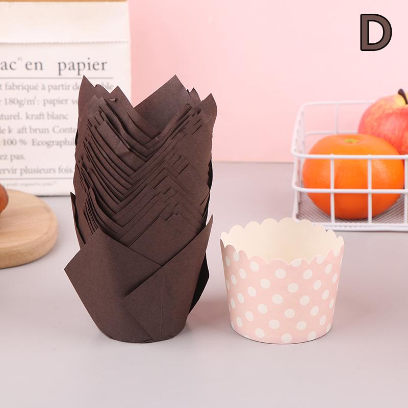 

50 шт. Подкладка для выпечки в стиле газеты для свадебной вечеринки, тюльпаны, бумажные стаканчики для маффинов, кексов, маслостойкая обертка для торта D